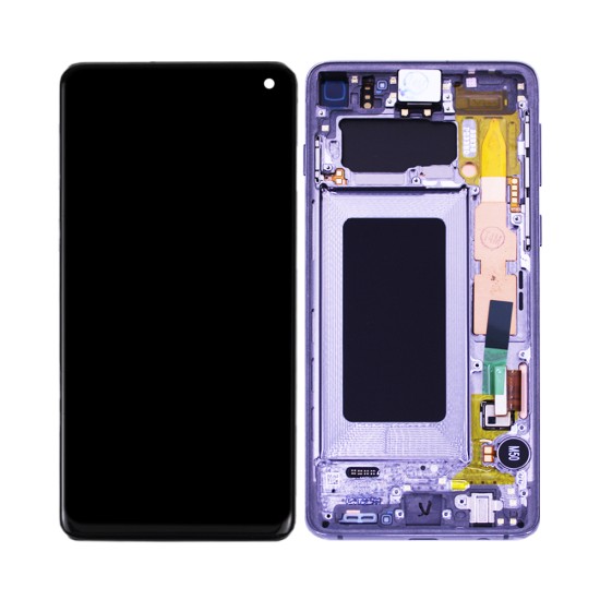 Touch+Display+Frame Samsung Galaxy S10/G973 Service Pack Black 